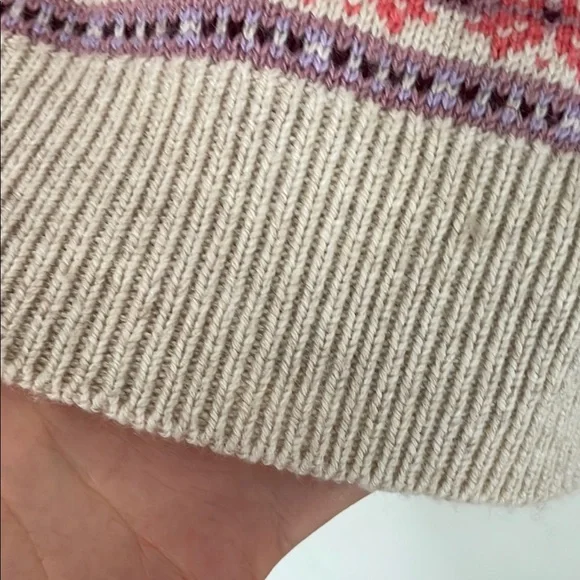 Boden Women's Lilac and Cream Patterned Sweater - Picture 8 of 9
